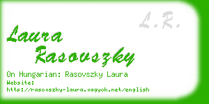 laura rasovszky business card